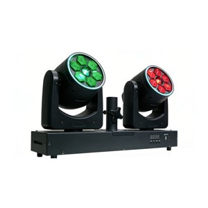 STSLITE - Juego de 6 Focos LED Gobo de 60 W con Anillo RGBW de 10 W, Lente Giratoria LED, Luz de Escenario para Discotecas, Clubes, Fiestas, DMX512 - Product Image 2