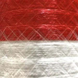 Envoltura de red de balas de heno de hierba/ensilado redondo de embalaje rojo agrícola de PE/polietileno para paja, grano, tallos de maíz