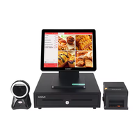 Terminal Punto de Venta OEM de 15'' con Pantalla Táctil Todo en Uno, Sistema POS Completo, Caja Registradora para Supermercado