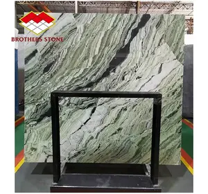 Nature Marble Stone Emerald Green Marble Slab Green Veined Marble For Indoor Decoration