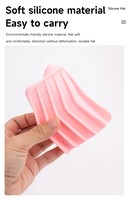 Support à savon en silicone incliné avec grille creuse, antidérapant et auto-drainant pour salle de bain, douche, évier de cuisine