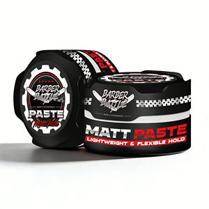 BARBERBATTLE Marque Privée 150g Pâte Coiffante Mate à Base d'Eau pour <span class=keywords><strong>Cheveux</strong></span>, Personnalisable avec Votre Logo - Product Image 1