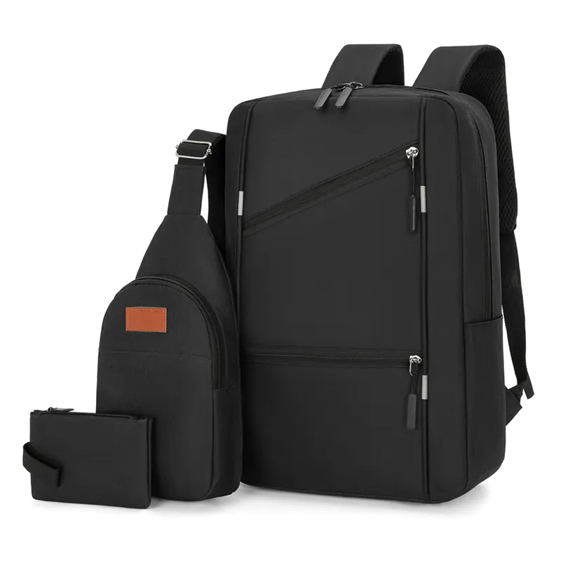 Mochila para hombre, bolso impermeable informal para ordenador, bolso de estudiante USB a la moda, mochila de viaje de negocios para viajes al aire libre