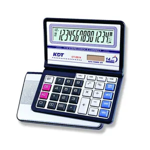 Ct-5514 Dual Power 14 Digits Calculator Mathematics Calculator Foldable Calculadora Digital