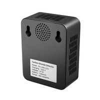 Détecteur de dioxyde de carbone pour la maison Plug In Indoor CO2 Monitor Capteur d'humidité de la température rechargeable Alarme NDIR Affichage LCD