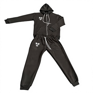 Sudadera con Capucha y Pantalones Deportivos para Hombre, Personalizados de Fábrica OEM, de Alta Calidad, Estampados, Casuales, Transpirables, con Cintura Elástica, 360 GSM, Gruesos - Product Image 1