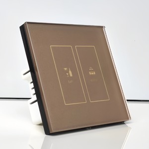 Hotel Intelligent Lighting Switch 433MHz Smart Glass Touch Switch 86x86mm Standard Size RF Wireless Wall Switch - Product Image 4