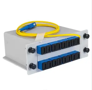 صندوق كاسيت توريد من المصنع lgx SC/APC SC/UPC 1X16 PLC splc splc splitter مع صفيرة من من FTTH FTTA ftb FTTH