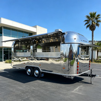 New Hot Sale Stainless Steel Vintage Trailer Mobile Pizza Food Truck Mobile <strong>Beer</strong> Bar with Wheels Food Cart Trailer
