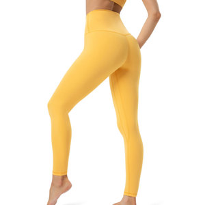 Leggings sur mesure taille haute pour femmes, longueur intégrale, doux, extensibles, respirants, pour yoga, matière personnalisée, nouveau style, toutes saisons - Product Image 3
