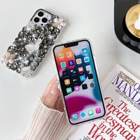 Coque de téléphone de luxe pour iPhone 17 Pro Max, motif papillon en cristal, bracelet, protection compatible avec iPhone 16 15 14 13 12