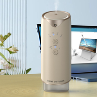 Diffuseur d'huiles essentielles ultrasonique 130 ml mural électrique sans eau contrôlé par application humidificateur rechargeable pour hôtel et maison