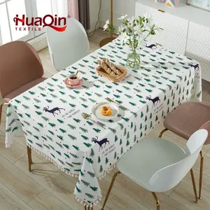 Cheap Fancy Rectangle Waterproof Table Cloth For Home Party Wedding