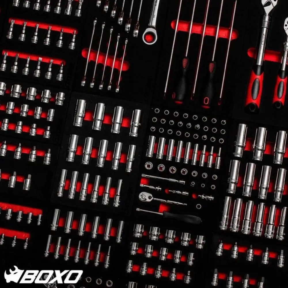 BOXO 153 pcs eva ensemble d'outils gamme complète de professionnels