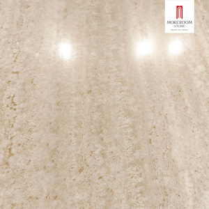 Dalle de pierre artificielle en grès cérame stratifié imperméable effet <span class=keywords><strong>travertin</strong></span> romain pour la décoration murale des salles humides et des saunas - Product Image 2