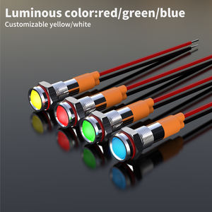 LANBOO 6Z 6mm mikro garaj LED gösterge ışıkları (kırmızı/yeşil/mavi), 3-8V/9-24V/48V/110V/220V/250V. Garaj sistemleri için. - Product Image 3