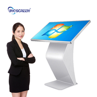 INGSCREEN K Tipi Dijital Tabela LCD Monitör 32/43/55 İnç Dokunmatik Ekran Animasyonlu Yol Bulma Sistemi Kiosk Bilgi Merkezi için