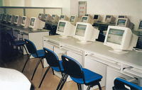 Ensemble table et chaise d'ordinateur pour étudiants, bureau PC pour lycée / université, mobilier de salle de classe informatique, salle multimédia