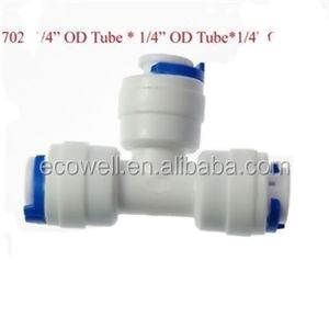 प्रकार टी पानी फिल्टर त्वरित कनेक्ट एक्वेरियम आरओ पानी भागों नर बसपा और ट्यूब कनेक्शन - Product Image 4