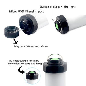 NOUVEAU Aimant pour glacière <span class=keywords><strong>Yeti</strong></span>, lampe de camping étanche, kit d'éclairage LED pour tente, lampe suspendue rechargeable sur <span class=keywords><strong>batterie</strong></span>, étanche IP68 2W - Product Image 2