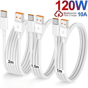 <span class=keywords><strong>10A</strong></span> 120W Tipo C Cable USB Cable de <span class=keywords><strong>carga</strong></span> súper rápida para Huawei Mate 50 Xiaomi 9 <span class=keywords><strong>Redmi</strong></span> Honor 70 <span class=keywords><strong>Carga</strong></span> rápida USB C Cabl - Product Image 2