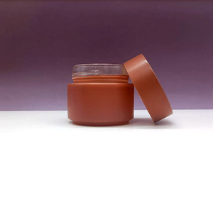 Envases de Vidrio Esmerilado para Cosméticos, Personalizados, de 3.5g, 10g, 15g, 20g, 30g, 50g, 100g, 120g, para Bálsamo Labial, Crema, en Color Ámbar - Product Image 5