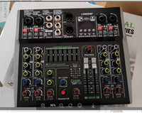 DAYMIC interface audio USB portable 4 console de mixage audio 6 canaux ordinateur home studio enregistrement 99 effets DSP