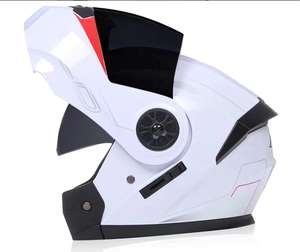 Casque de Moto Modulable Double Visière Rétro Homologué DOT Intégral à Relever - Product Image 3