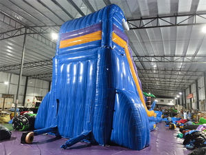 <span class=keywords><strong>Toboggan</strong></span> gonflable bleu de 22 pieds, couleur arc-en-ciel, <span class=keywords><strong>toboggan</strong></span> <span class=keywords><strong>aquatique</strong></span> pour les fêtes en plein air, les événements et les loisirs <span class=keywords><strong>d</strong></span>'été - Product Image 4