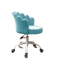 Chaise de bureau à dossier OEM en tissu rose personnalisé en usine chaise de bureau pivotante de direction chaises de bureau super douces en velours