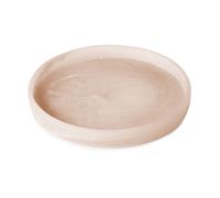 Offre Spéciale prix usine rose effet marbre résine accessoires de salle de bain ensemble rond distributeur de savon tasse porte-savon
