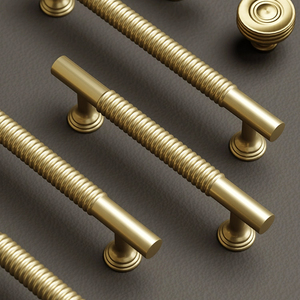 Qiansi đồ nội thất hiện đại xử lý <span class=keywords><strong>Retro</strong></span> rắn brass Tủ cửa xử lý ánh sáng sang trọng tủ quần áo Tủ Ngăn Kéo cửa xử lý - Product Image 5