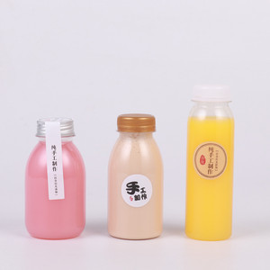 ขวดพลาสติกใสทรงกลมขนาด 250 มล./8 ออนซ์ ฝาเกลียว สำหรับน้ำผลไม้ น้ำดื่ม โซดา เครื่องดื่มชูกำลัง วิสกี้ - ขนาดพกพา - Product Image 3