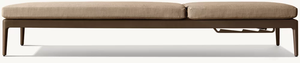 Chaise longue d'extérieur <span class=keywords><strong>en</strong></span> teck <span class=keywords><strong>de</strong></span> qualité supérieure, structure stable, confortable, coussin à séchage rapide, imperméable, <span class=keywords><strong>en</strong></span> bois. - Product Image 4