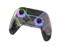 Manette de jeu sans fil avec éclairage RVB et programmation de macros pour PS5 / PC / IOS / Android / Steam