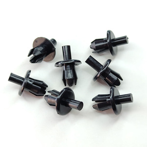 Auto Plastic Expansion <b>Clips</b> For <b>Car</b> Bumper Dashboard Trim 8mm Black Fasteners - Product Image 1