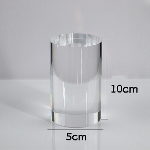 Clear Solid <b>Acrylic</b> Cylinder Display <b>Block</b> 50x100mm Transparent <b>Acrylic</b> Round Pillar Stand Custom Size - Product Image 2
