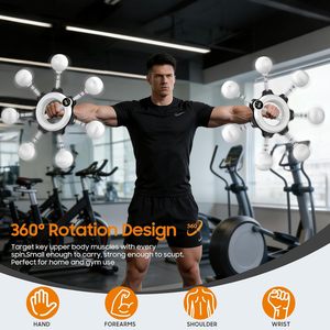สมาร์ท 360 °   อุปกรณ์ออกกำลังกายแขนแบบมือถือพร้อมจอ LCD สำหรับลดไขมันแขนและลดไขมันใต้วงแขน - Product Image 6