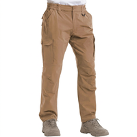 Pantalones Cargo Tácticos OEM ODM con Logotipo Personalizado, Pantalones de Trabajo Resistentes para Exteriores, Tela Ripstop, Múltiples Bolsillos, Corte Recto, Cintura Media