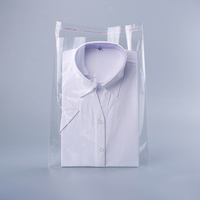 Sacs plastique Opp pour t-shirt et cellophane, présentoir de vêtements, sachets en plastique Transparent avec auto-adhésif, 100 pièces