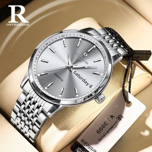 Reloj Minimalista para Hombre, Estilo Estudiantil, Esfera de 42 mm, Grosor de Caja de 10 mm, Acero Inoxidable, Resistente al Agua 30M, Movimiento de Cuarzo, Luminoso - Product Image 2