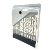 Juego de Brocas Helicoidales de Acero Rápido HSS de 118 Grados, 19 Piezas, para Uso General en Metal, Bricolaje, Taller y Hogar