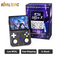Console de jeu portable rétro OEM R36 Ultra X Écran IPS 4,5 pouces, Manche à levier RGB 3D, système Linux, Wi-Fi et combats en l
