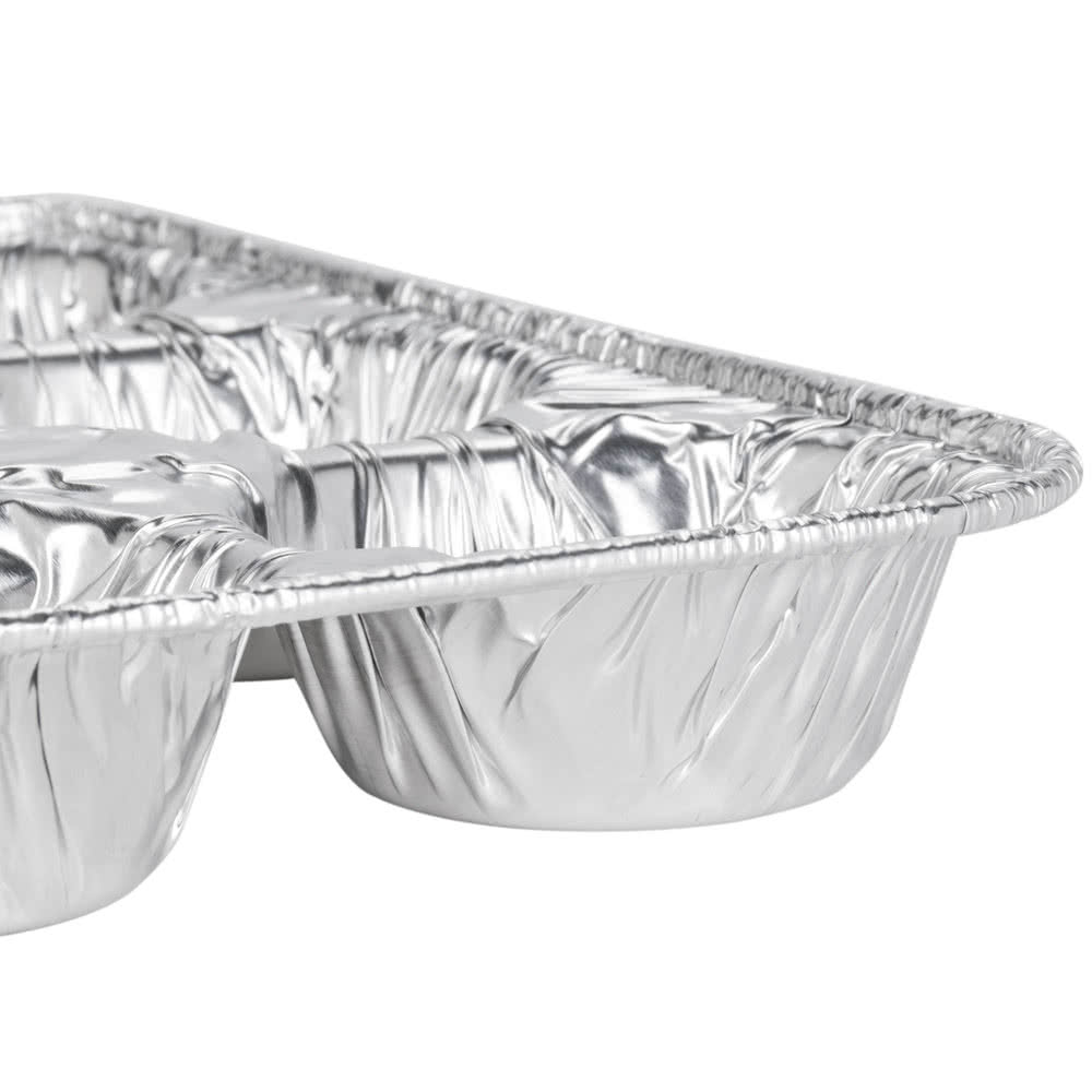 Six Muffin Baking Pan Chocolate Egg Tarts Aluminum Foil 6 Compartment