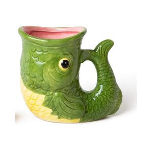 Tasse à poisson avec infuseur à thé Bobber, cadeau de pêche fantaisie pour homme papa lui grand-père pêcheurs, céramique durable - Product Image 1