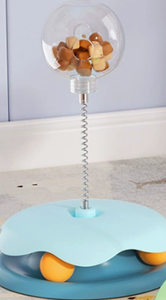 Katzen-Teaser-Stick mit Ballspender, Spielzeug zur langsamen Fütterung, Zahnreinigung, langlebiger Drehteller für Leckerlis - Product Image 6