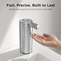 Distributeurs automatiques de savon liquide sans contact à double fonction pour salle de bain, intelligents, pour hôtel, en acier inoxydable, 270 ml, OEM d'usine d'origine
