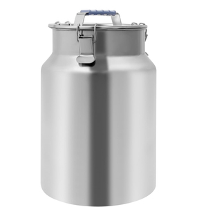 Couvercle de verrouillage hermétique 8/10/12/26/36L Boîtes de stockage d'aliments en acier inoxydable Pot à lait de riz Réservoir de stockage de grains de café - Product Image 1
