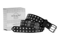 Accesorios de Cinturón de Cuero Genuino Personalizados, Detalle de Ojal Negro, Hebilla Personalizada, Marca Privada OEM/ODM, Venta al por Mayor, Estilo Retro Urbano