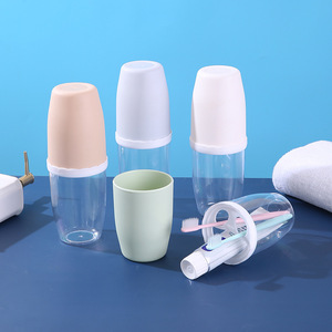 Travel Toothbrush Cup Set Foldable Portable Brush Holder For Adults - Product Image 1